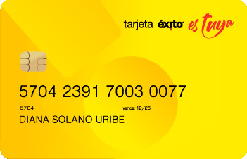Tarjeta exito tuya